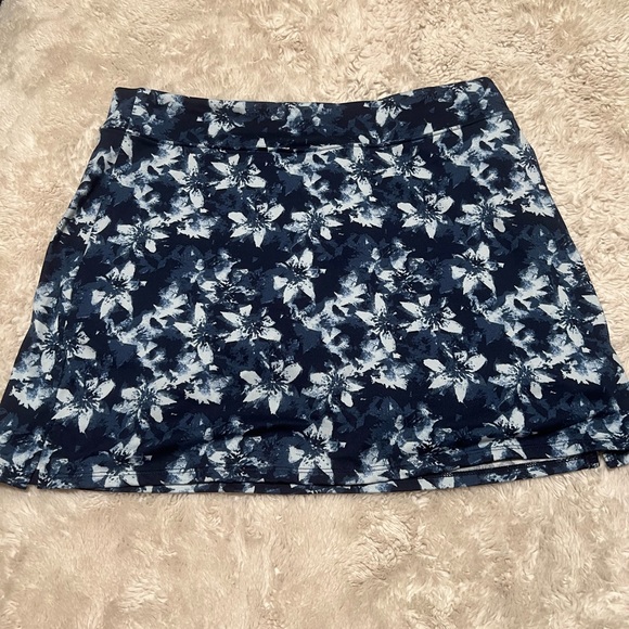 Tranquility by Colorado Clothing Dresses & Skirts - Tranquility by Colorado Clothing Navy Floral Mini Skort